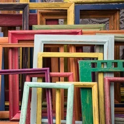 Assorted collection of picture frames